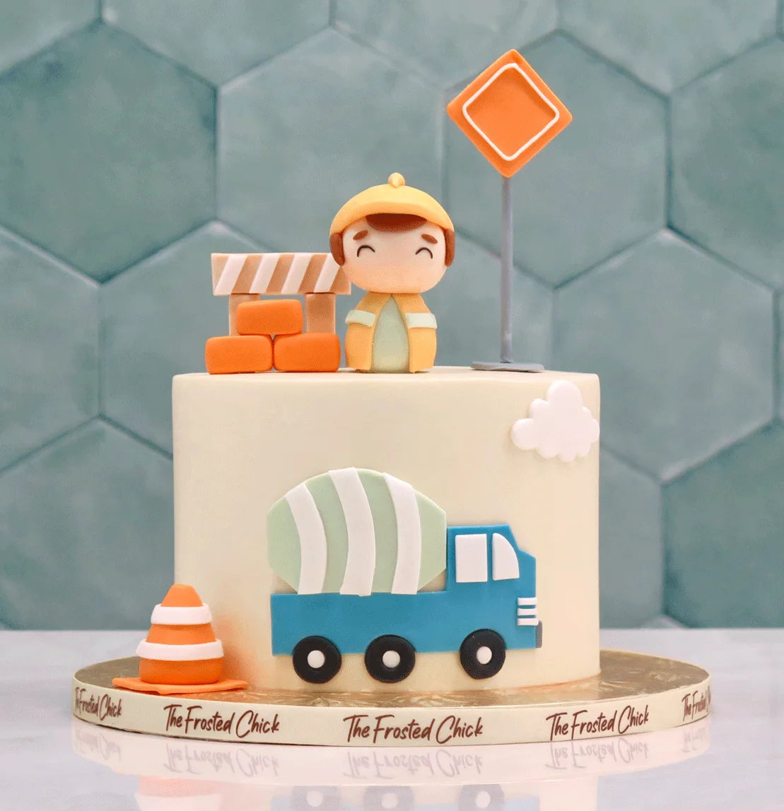 Minimalist Construction Cake