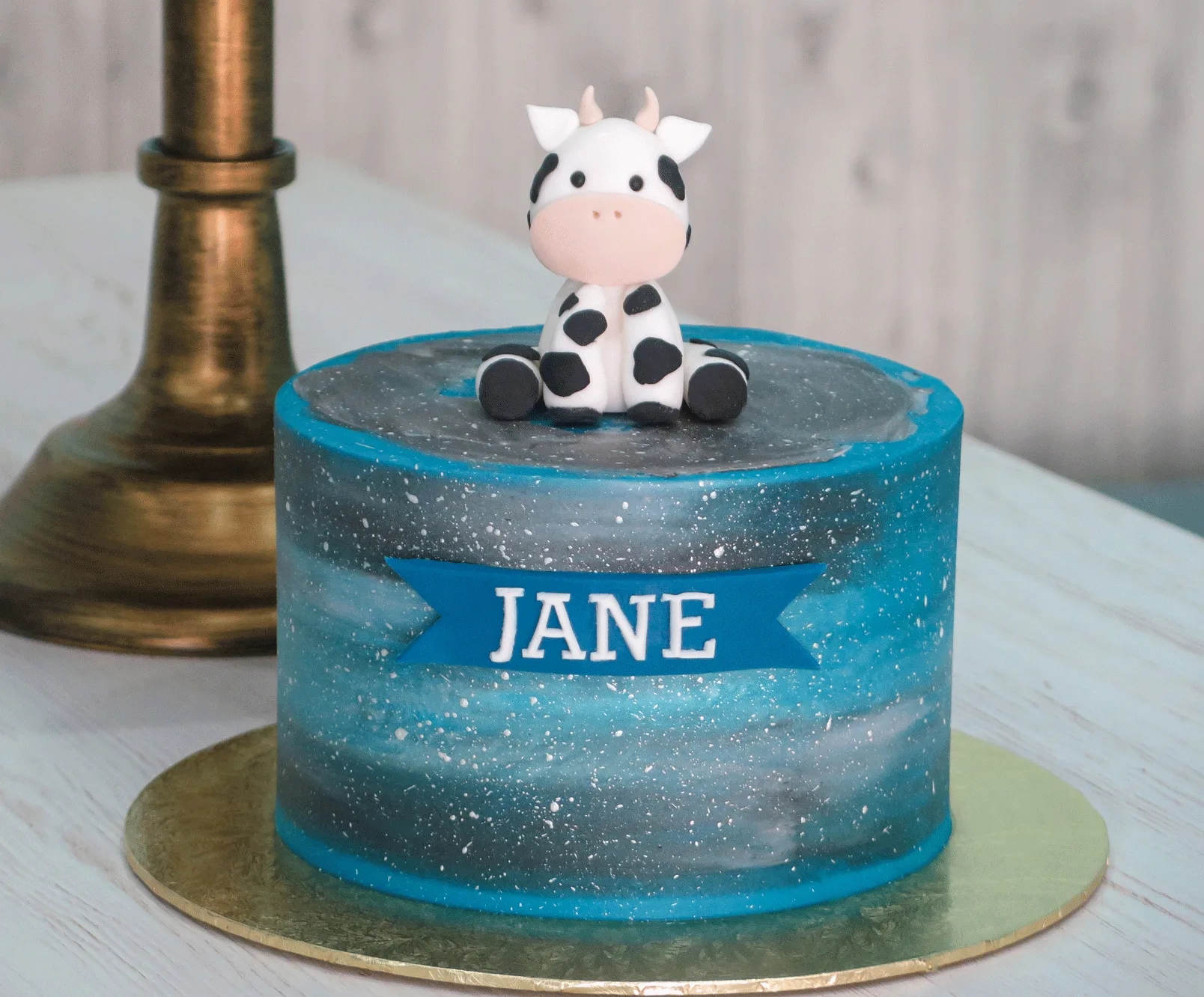 Baby Cow Galaxy Cake