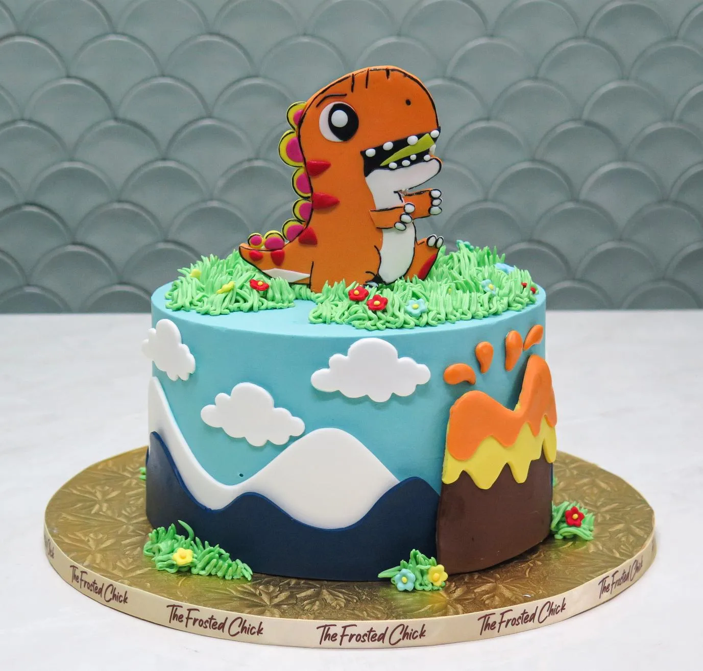 Cute Dinosaur Cake