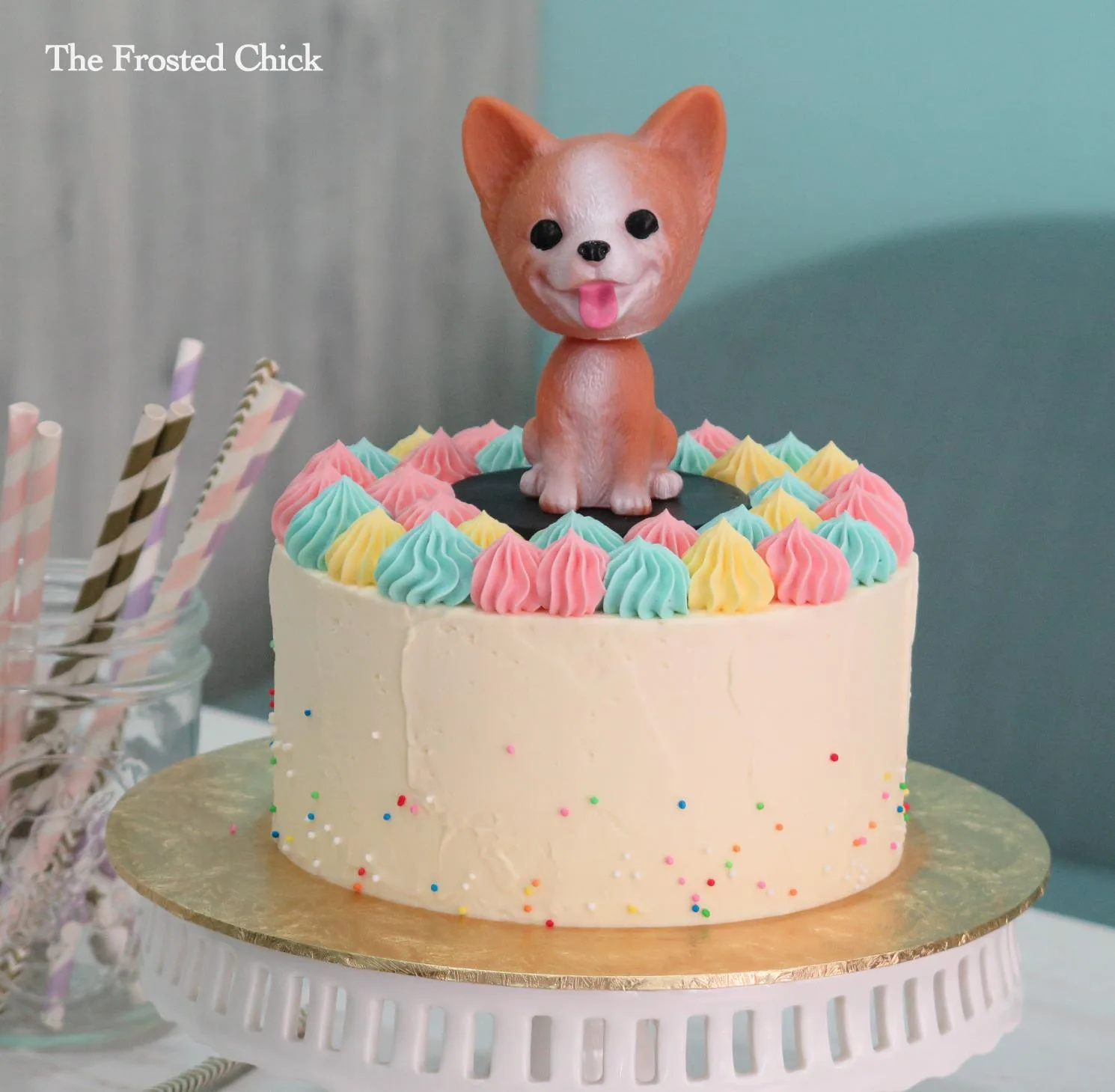 Pastel Dog Cake