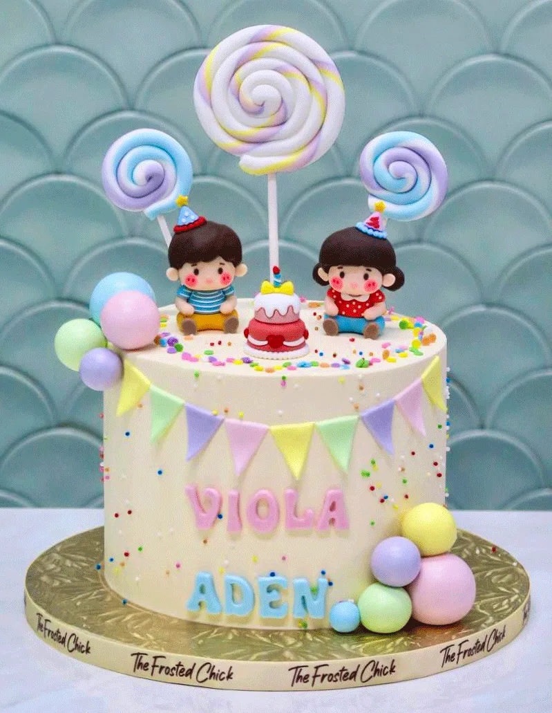 Double Celebration Birthday Candy Cake