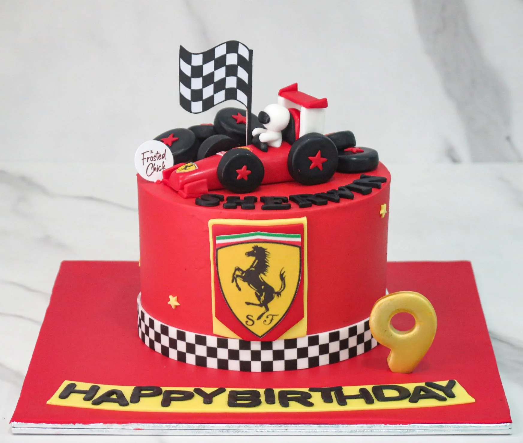 Formula One Race Car Cake