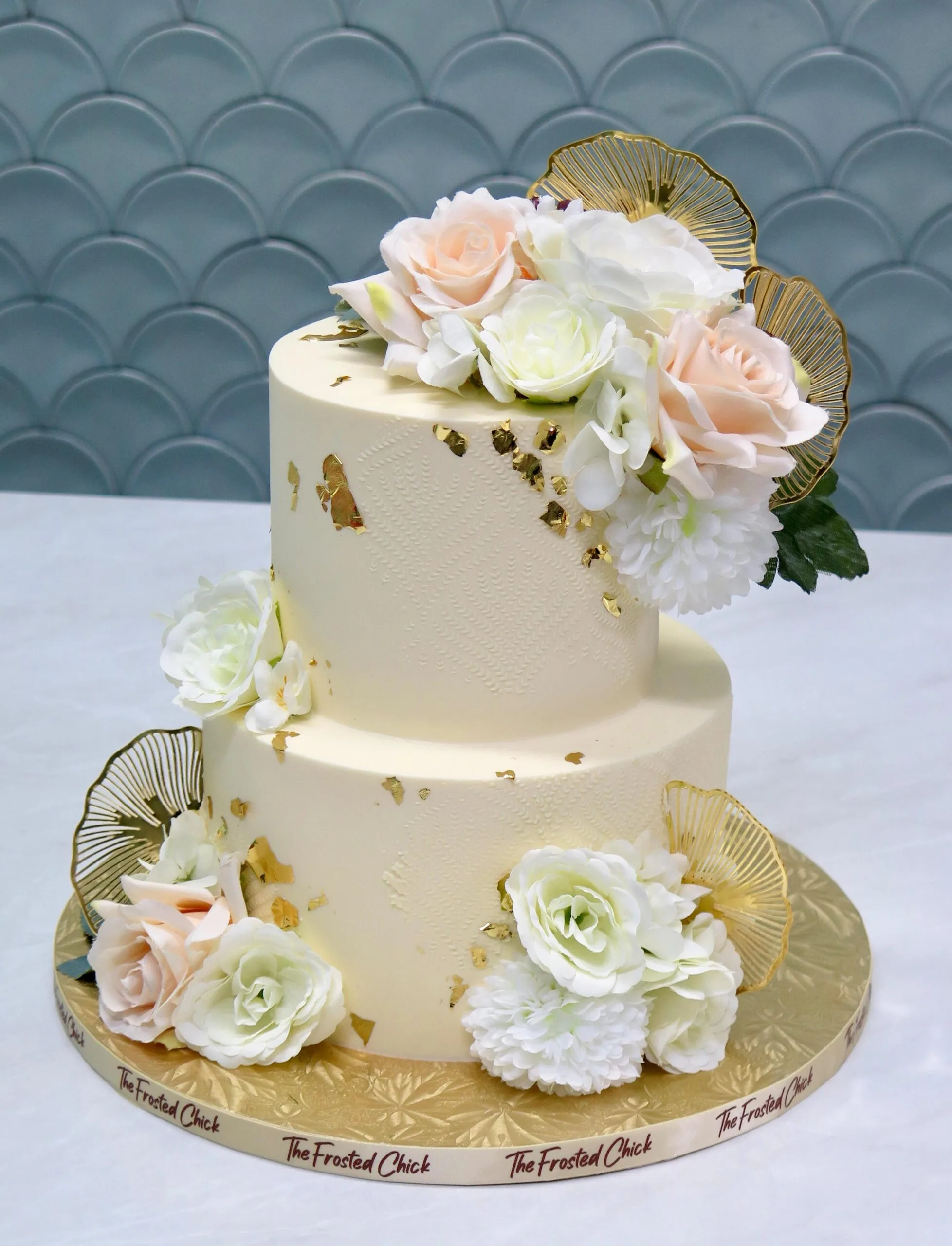 Enchanting Floral Wedding Cake