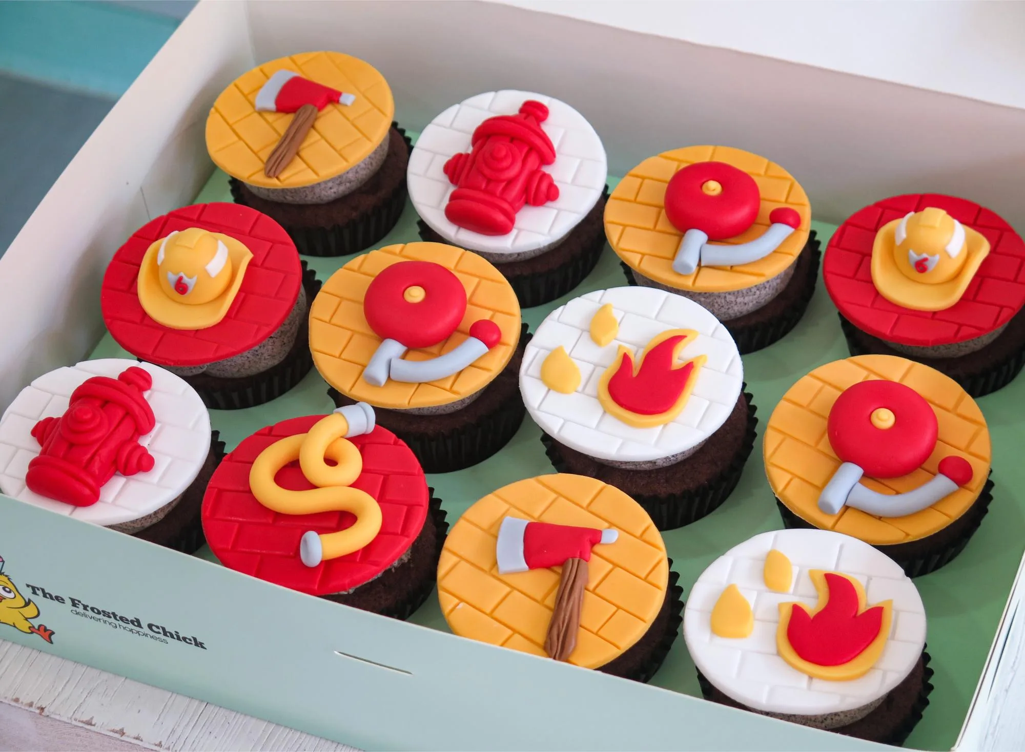 Firefighter Cupcakes