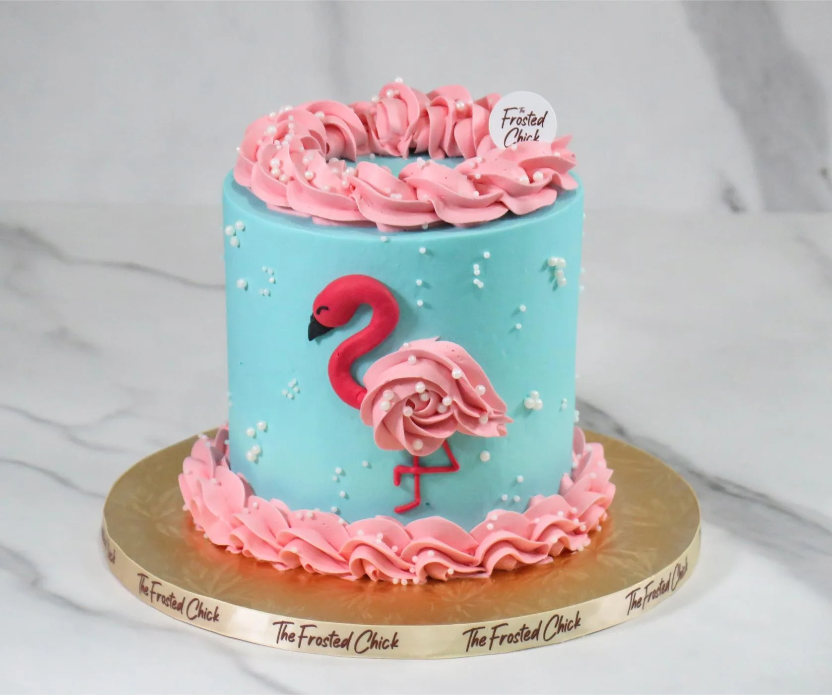 Pastel Flamingo Cake
