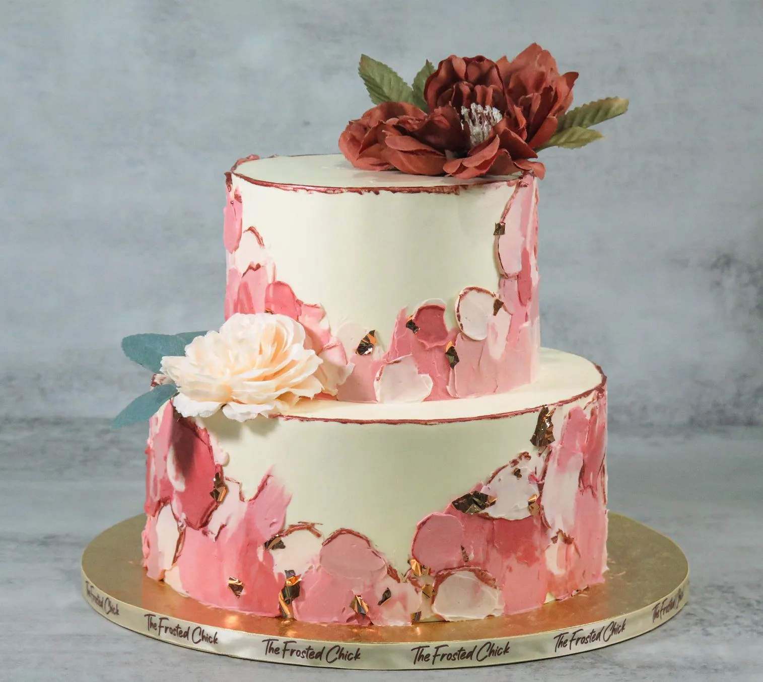 Floral Smears Cake