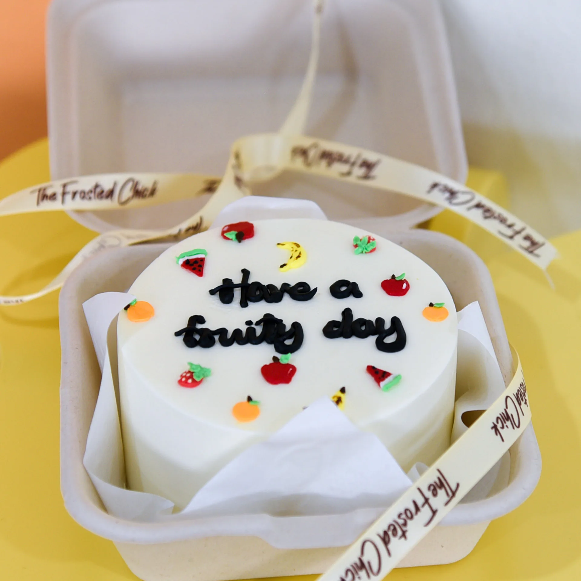 Cute Fruits Bento Cake