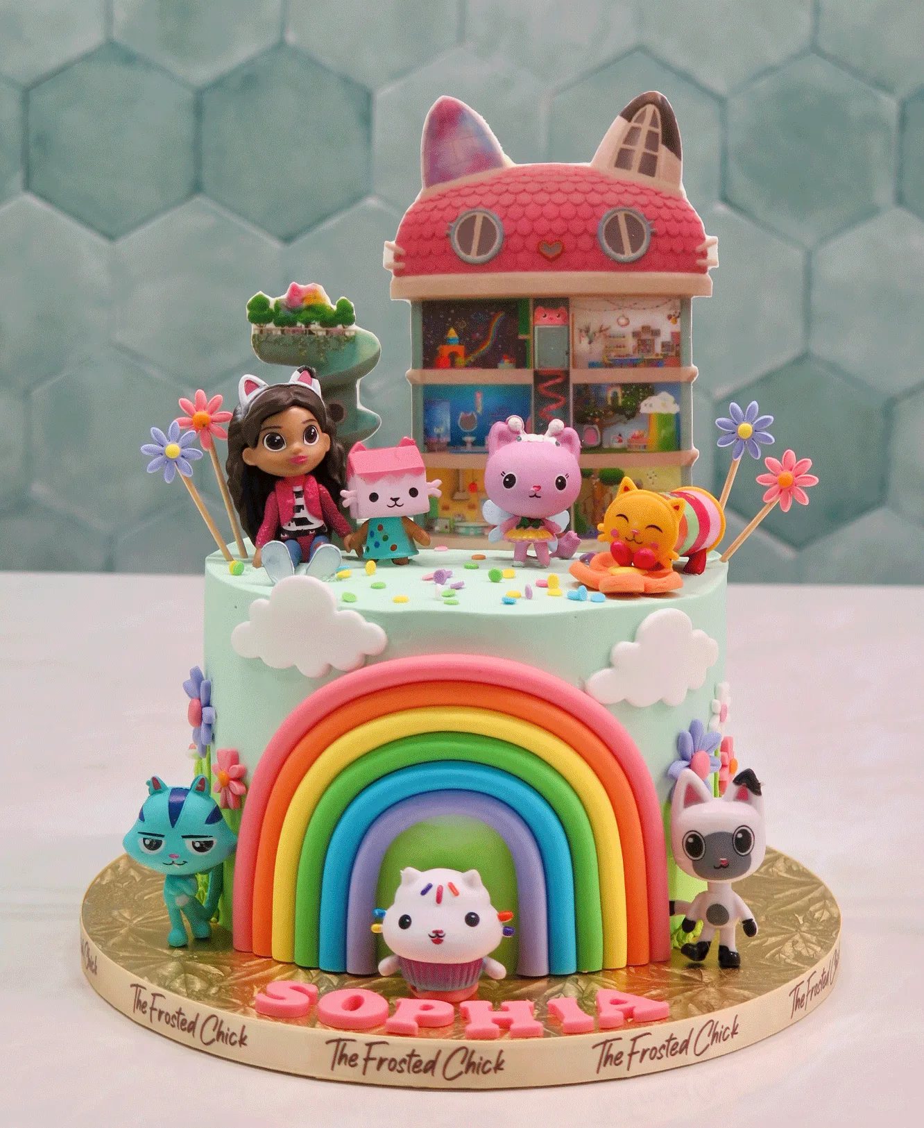 Magical Gabby Dollhouse Inspired Cake