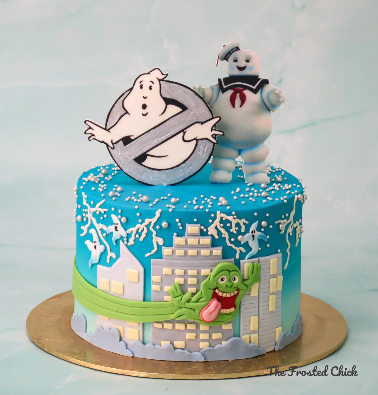 Ghostbusters Inspired Cake