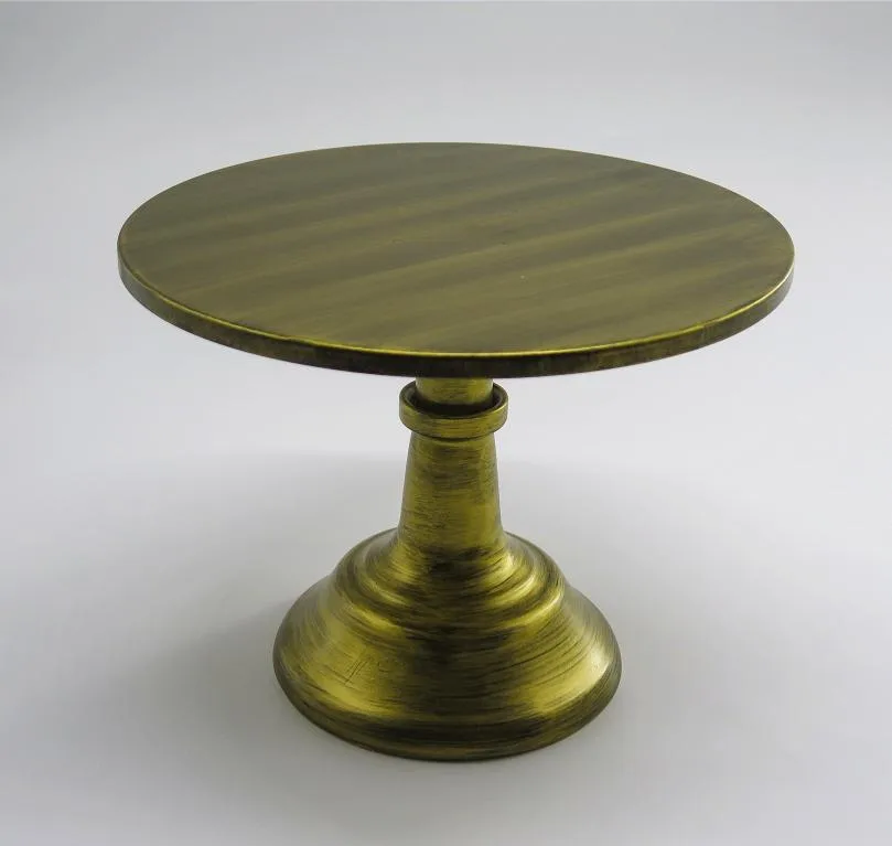 (RENTAL) 10" Rustic Gold Cake Stand
