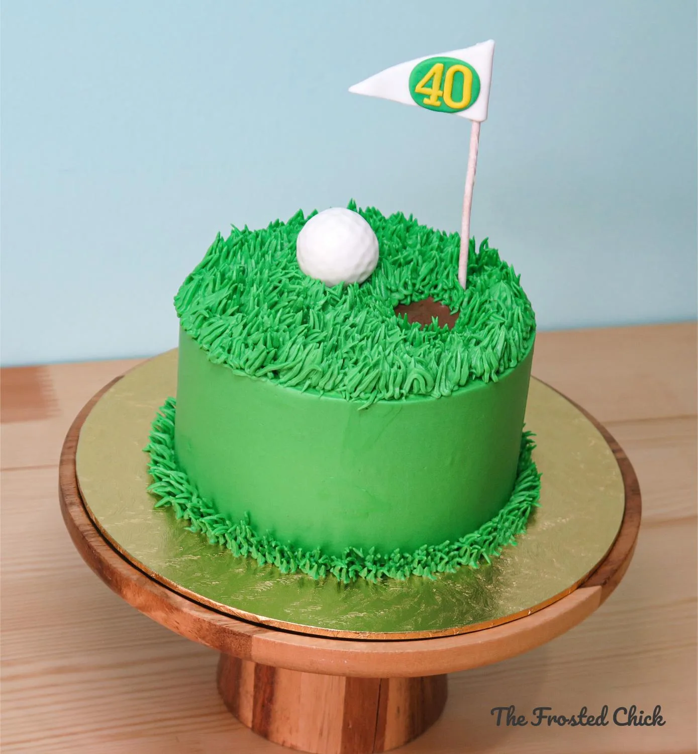 Hole-in-One Golf Cake