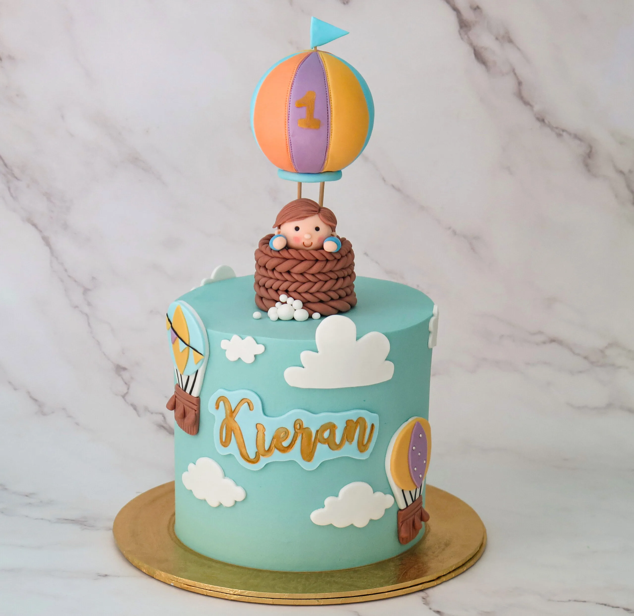 Up, up and Away Hot Air Balloon Cake