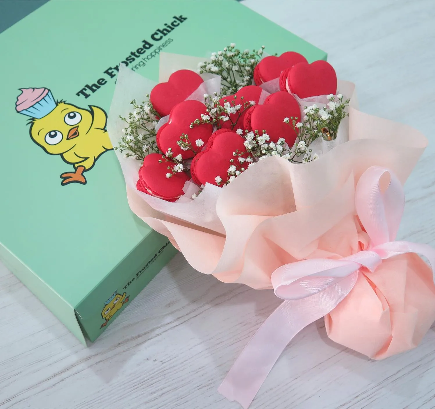 Macaron Heart Bouquet