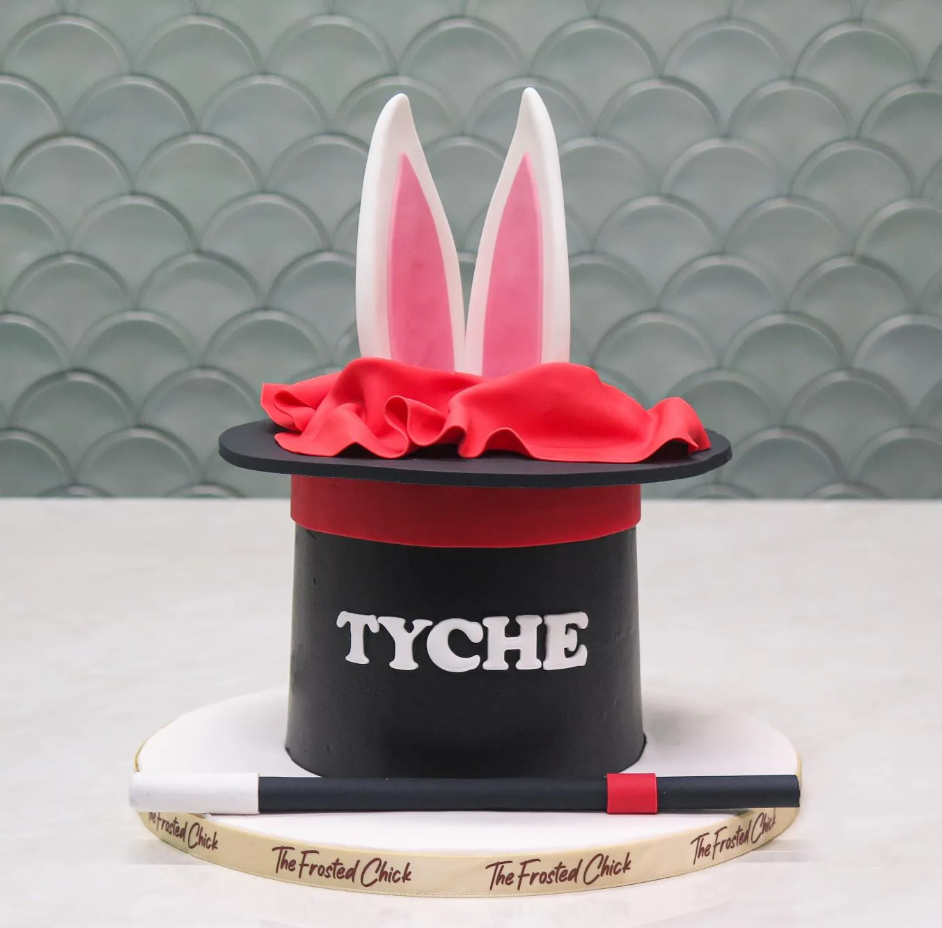Rabbit in a Hat Magic Trick Cake