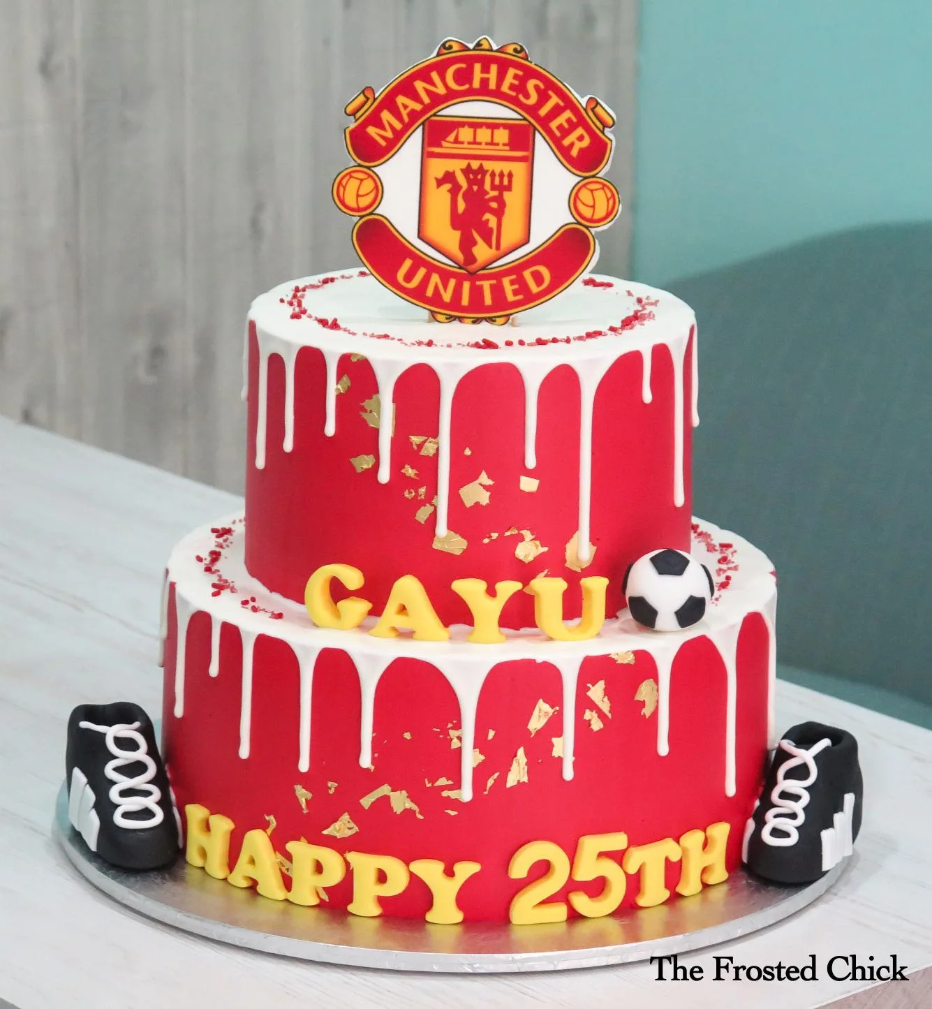 Football Soccer Team Drip Cake