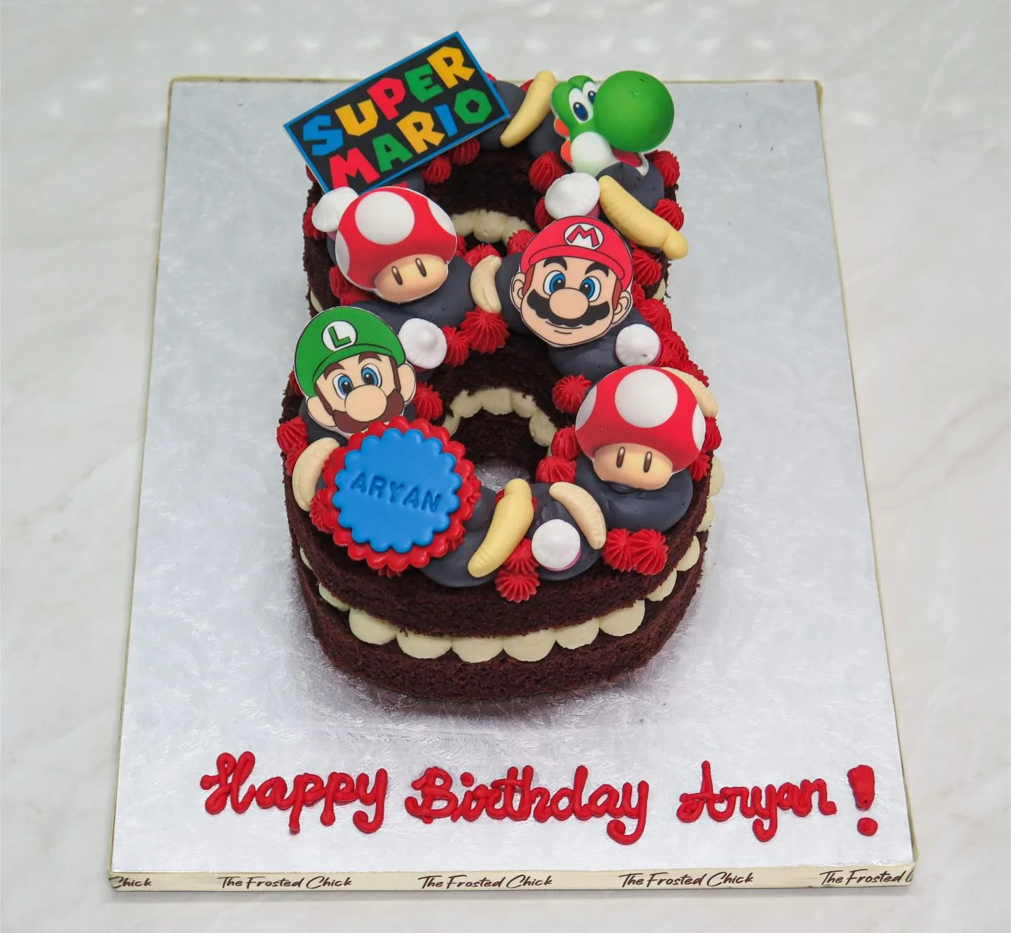 Super Mario Number Cake