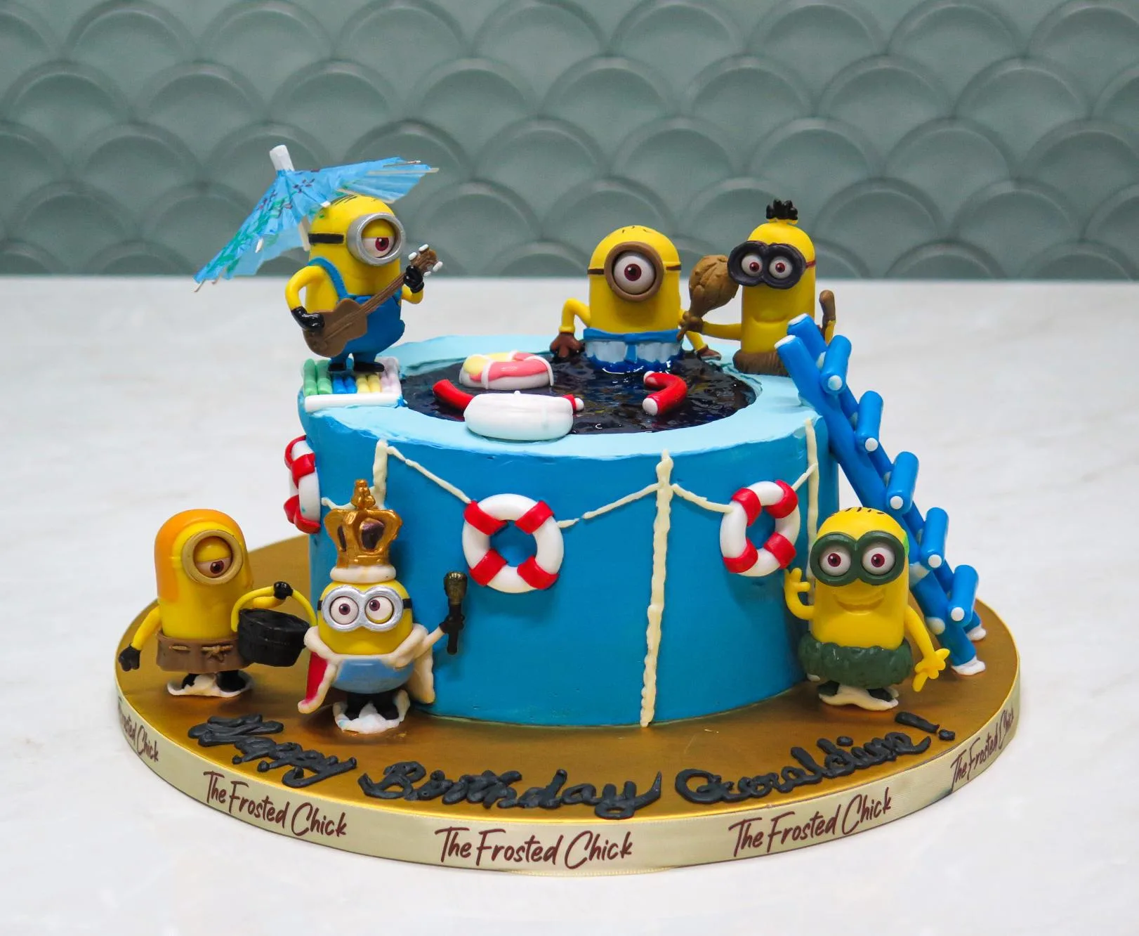 Minions Pool Party Cake