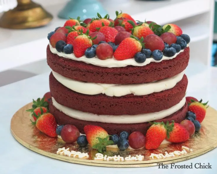 Naked Berries Cake