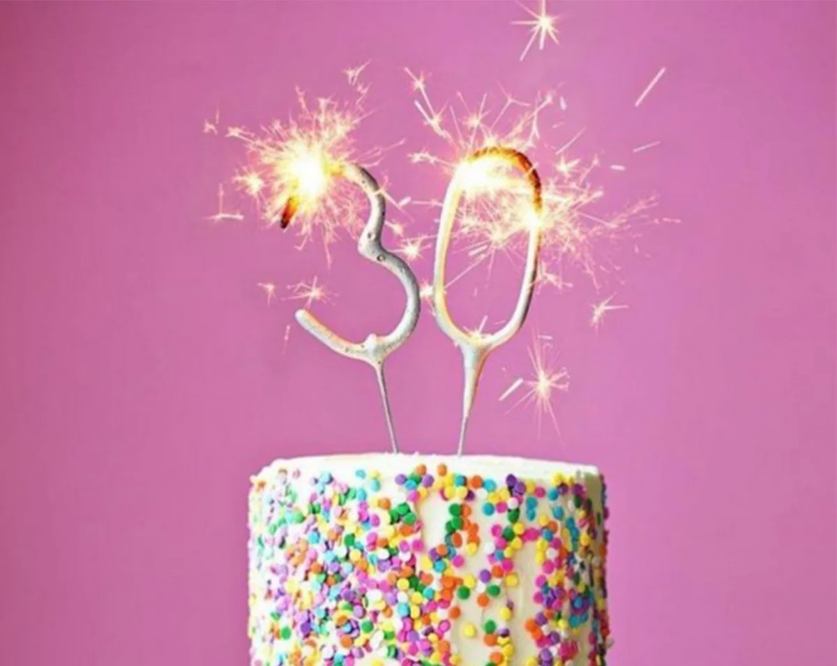 Firework Sparkling Number Candle