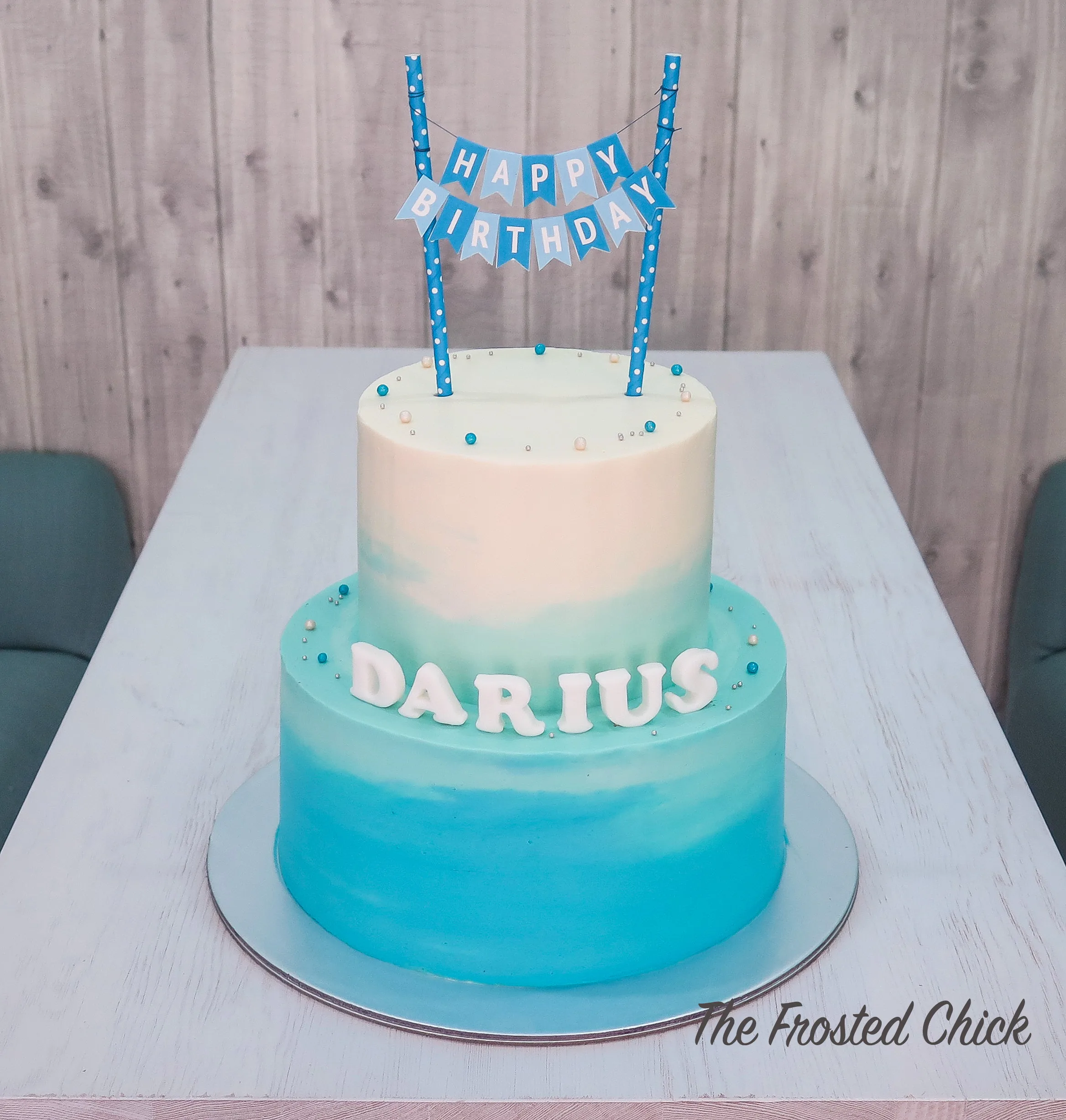 Custom Bunting Cake Topper