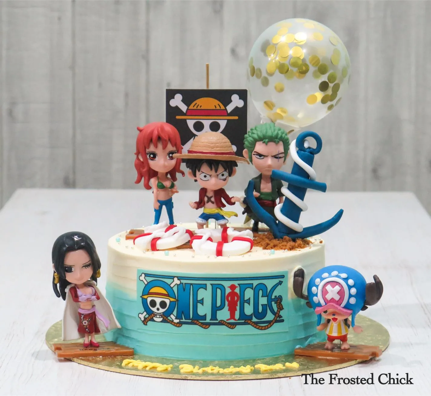 One Piece Anime Inspired Beach Cake