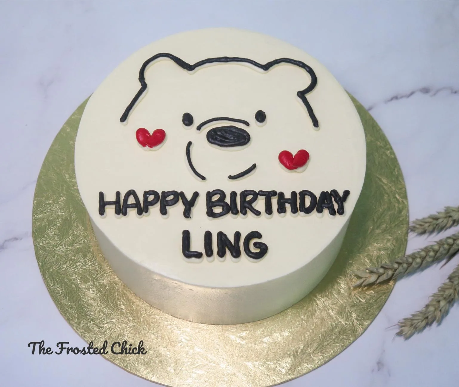 Minimalist Ice Bear Cake