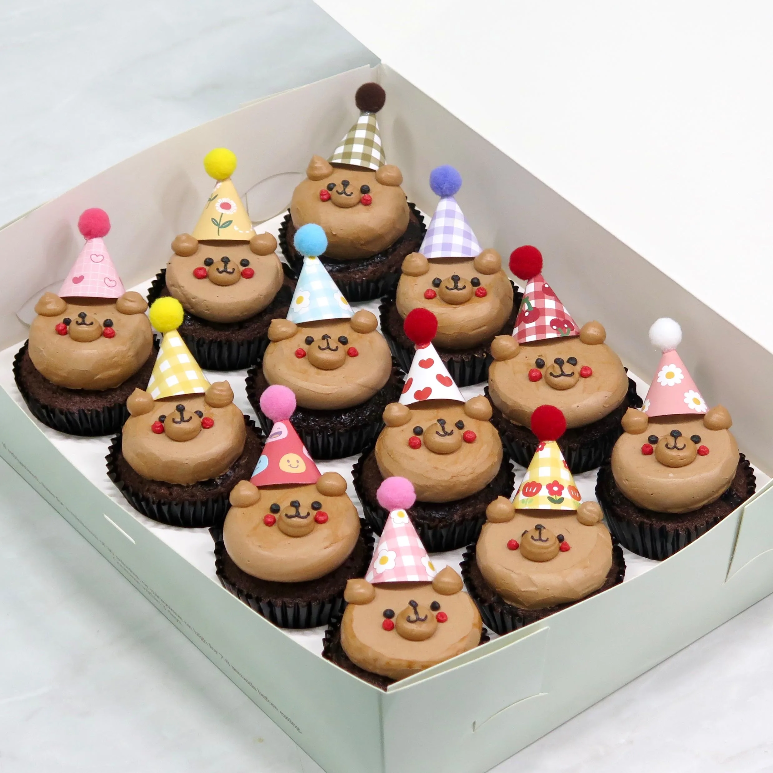 Party Teddy Bear Cupcakes