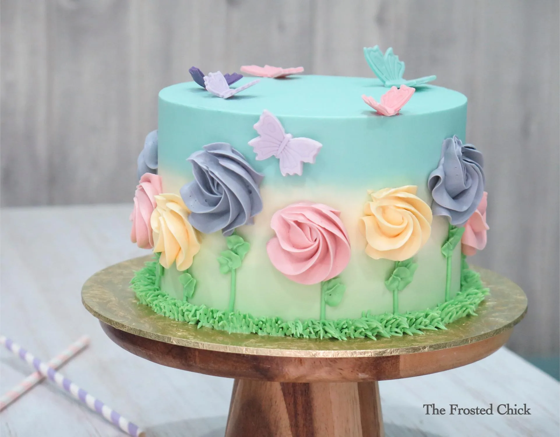 Pastel Garden Cake