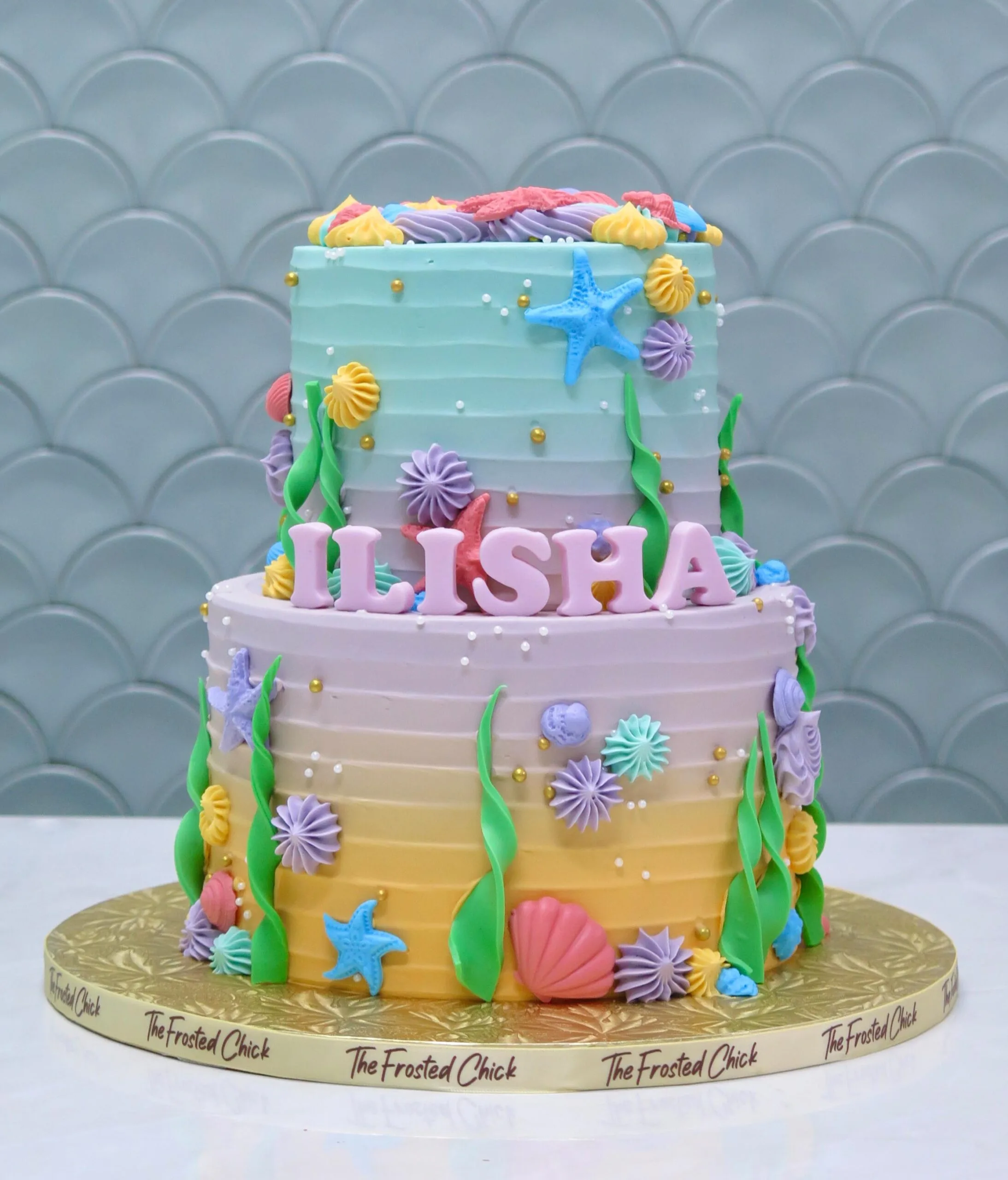 Ombre Underwater Cake