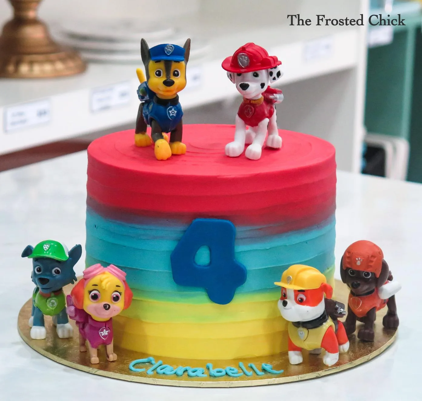 Paw Patrol Inspired Swirl Cake