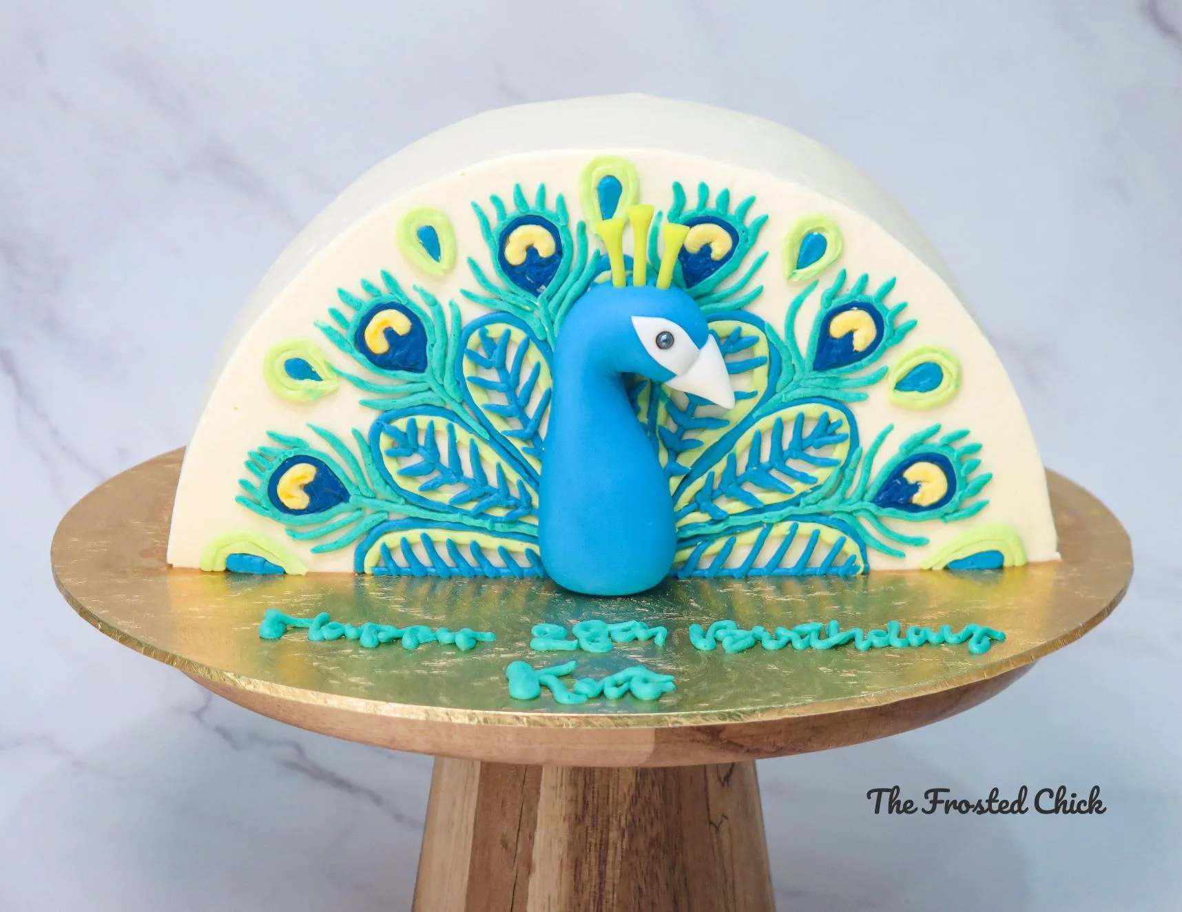 Peacock Fan Cake