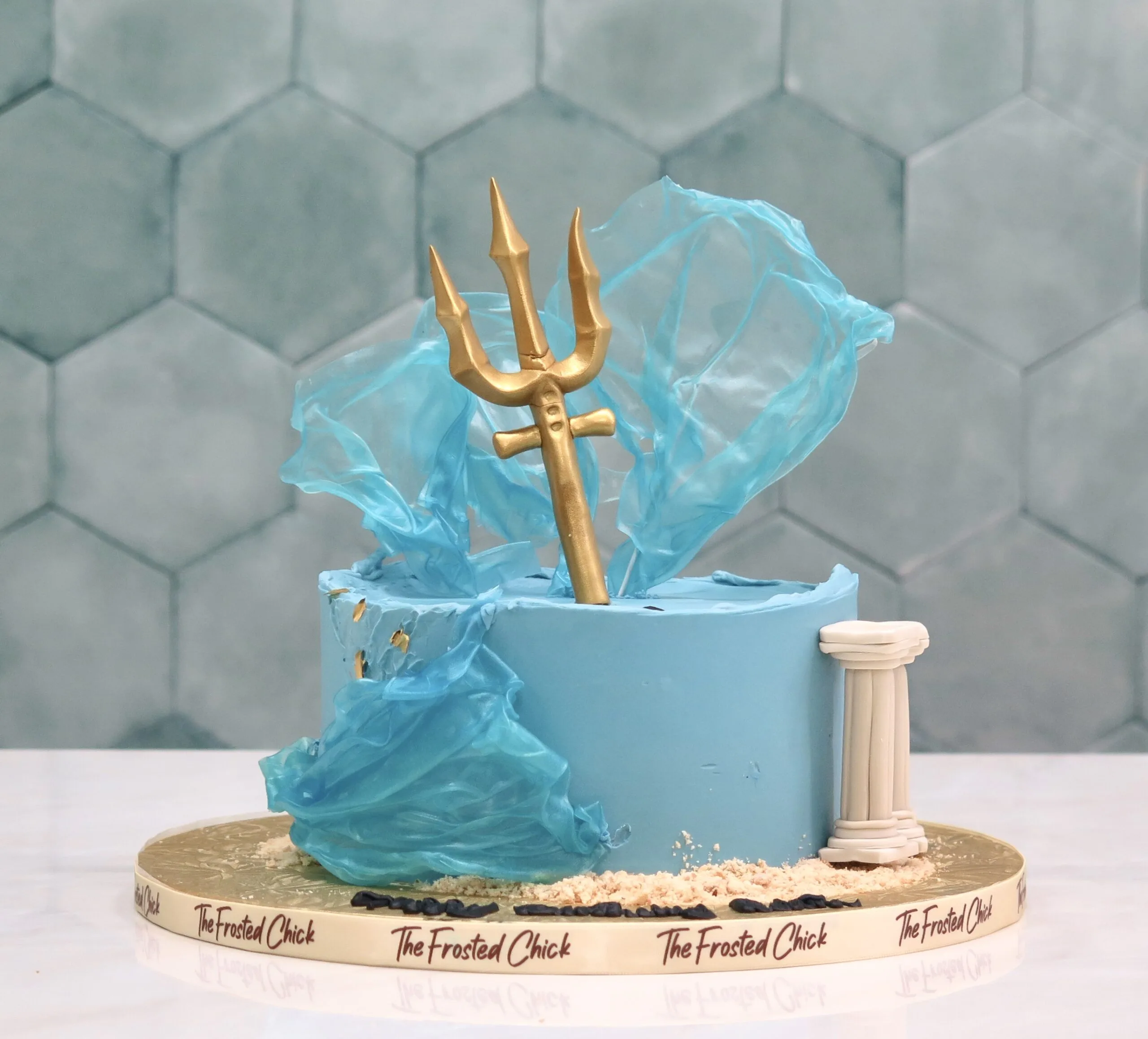 Percy Jackson Poseidon Trident Cake