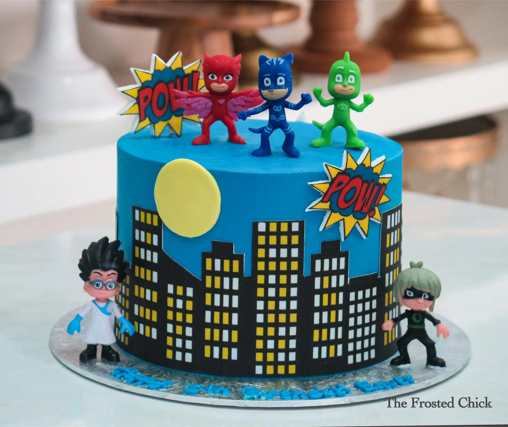 PJ Masks Skyline Cake