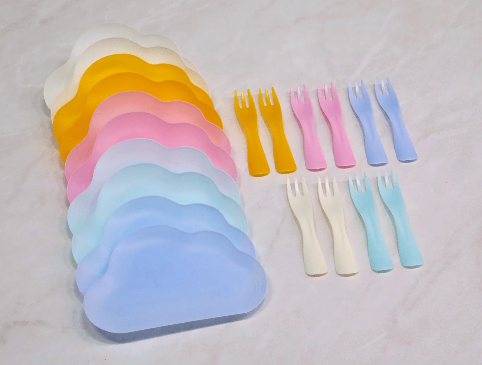 Plates and Forks (set of 10)