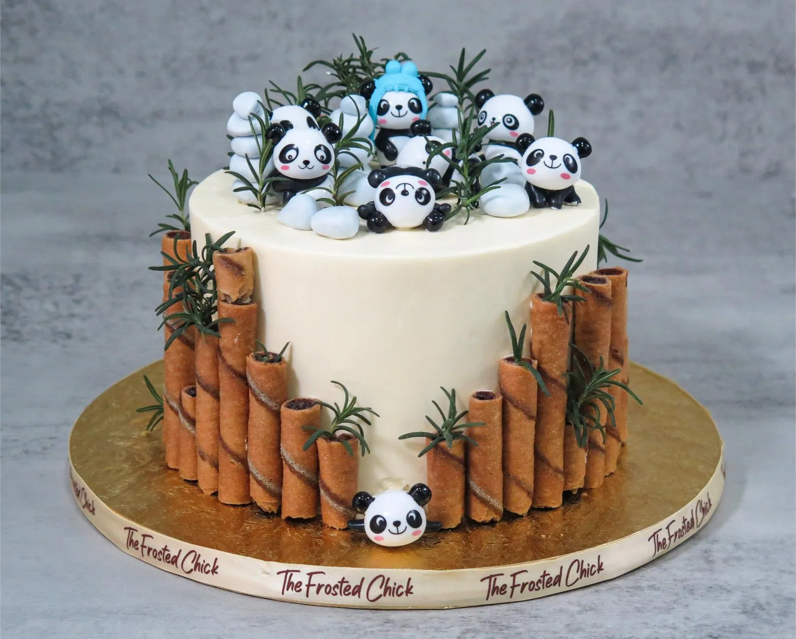 Playful Pandas Cake