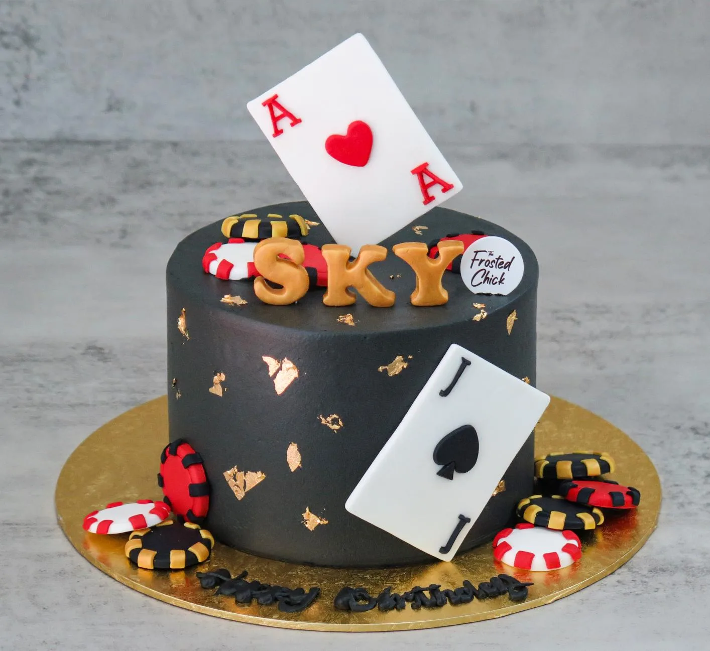 Blackjack Poker Cake