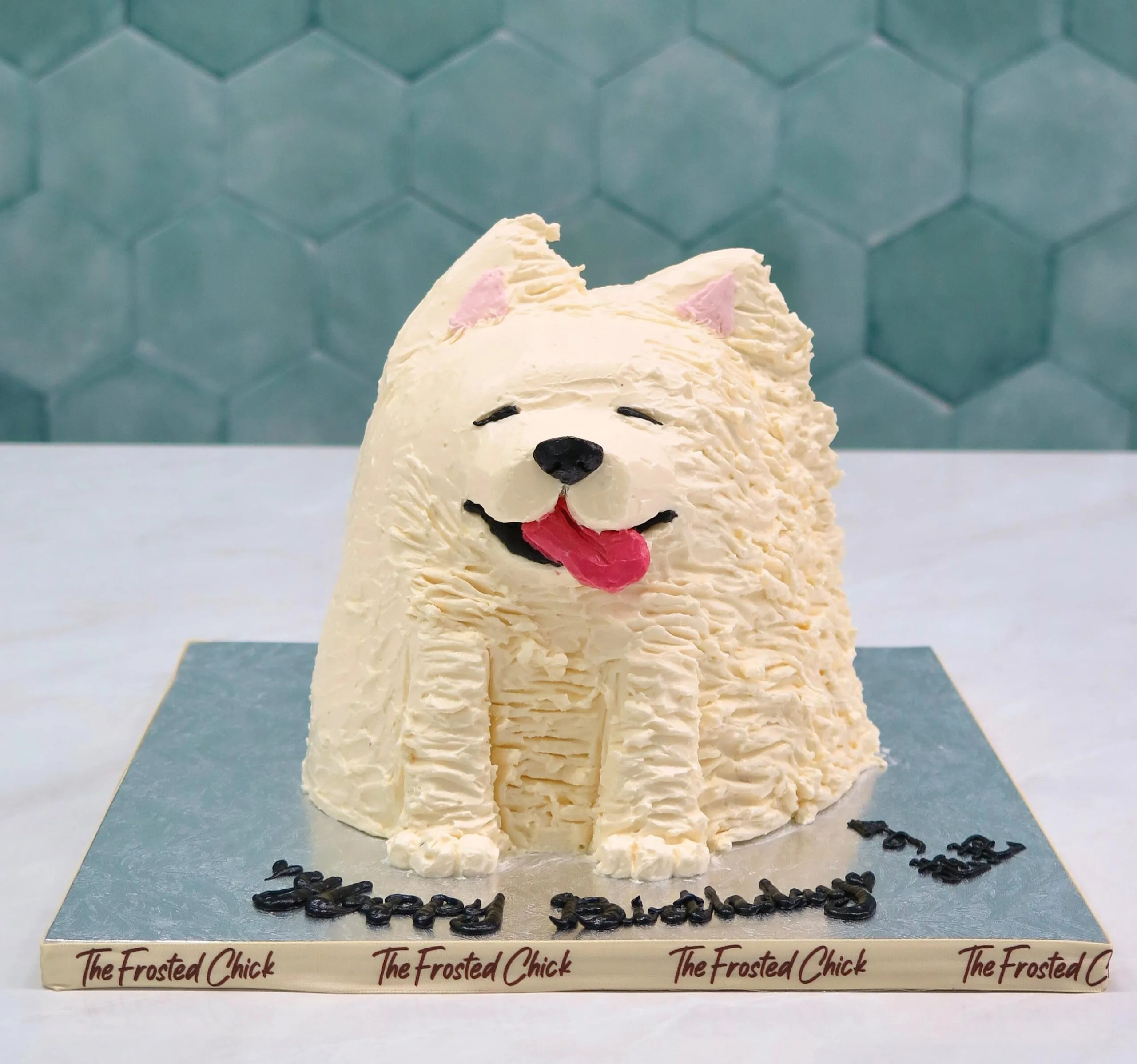 Wind Blown Puppy Cake