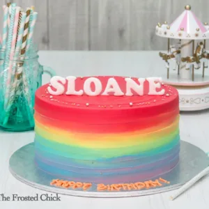 Rainbow Smooth/Swirl Cake