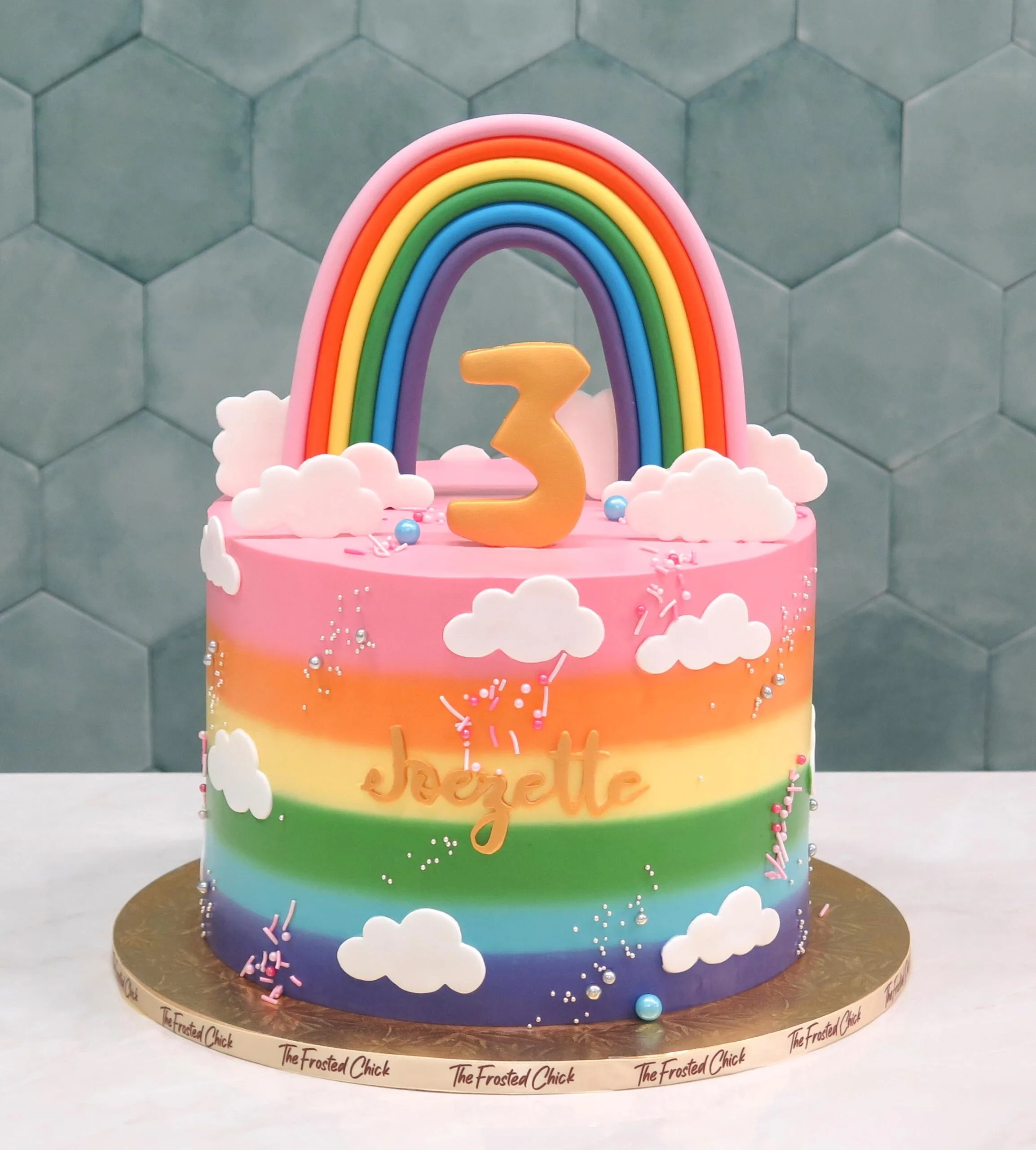 Rainbow Sky Cake