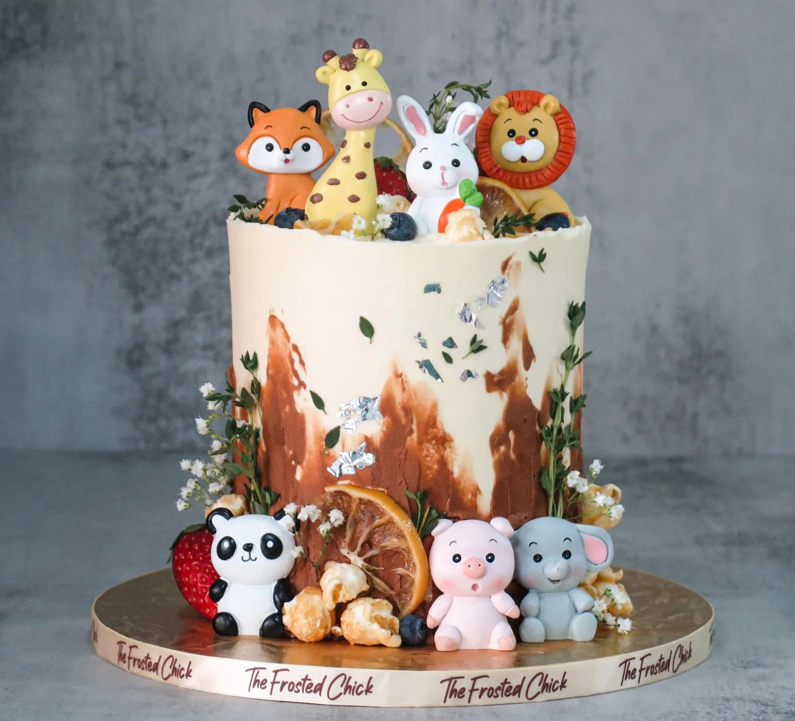 Rustic Animals Cake
