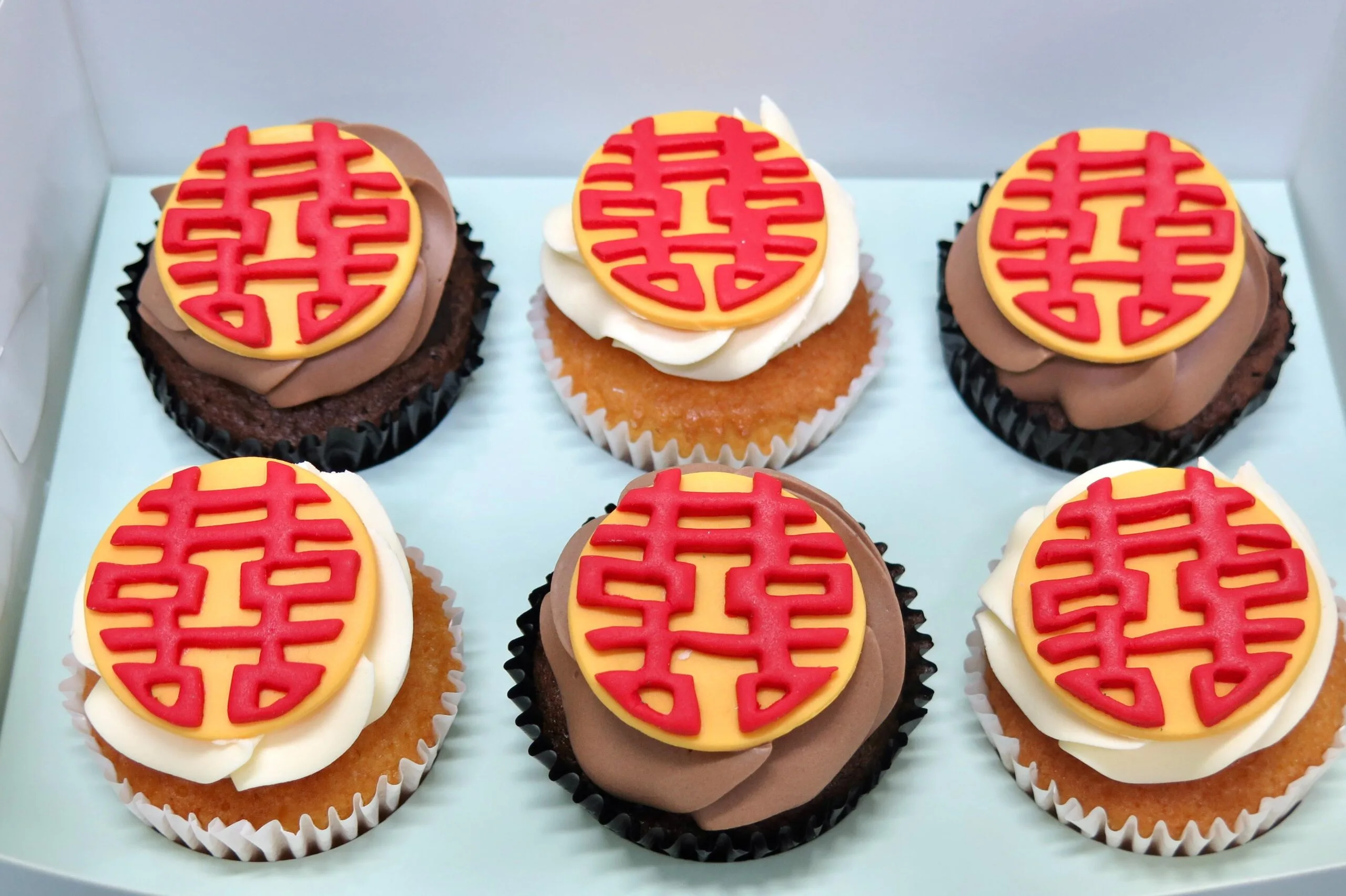 Double Xi Cupcakes