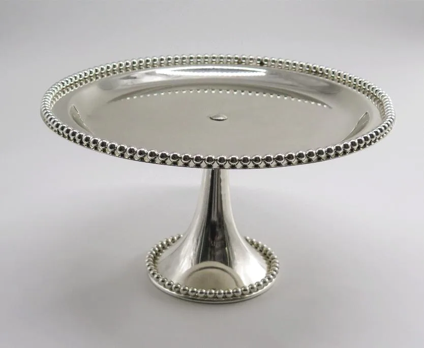 (RENTAL) 12" Silver Cake Stand