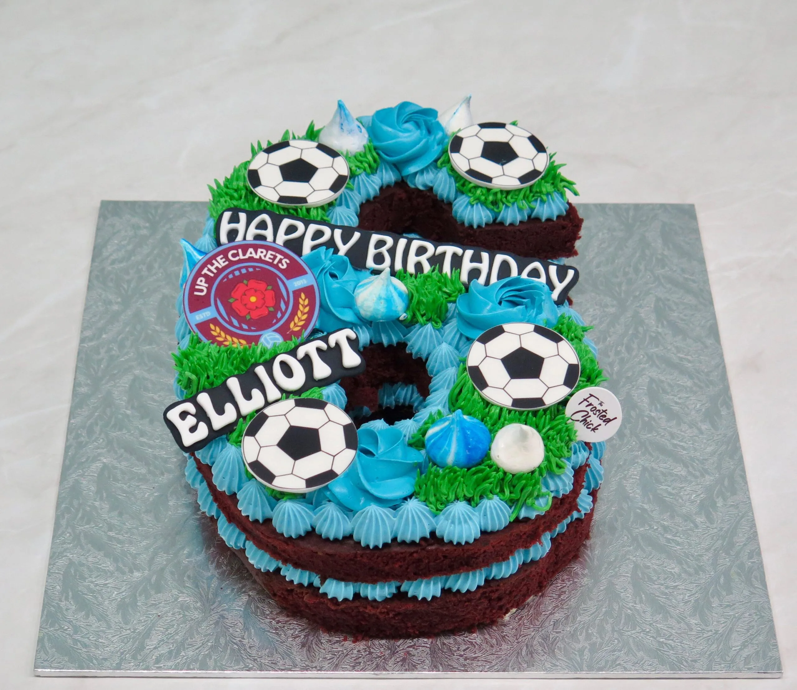 Soccer Football Number Cake