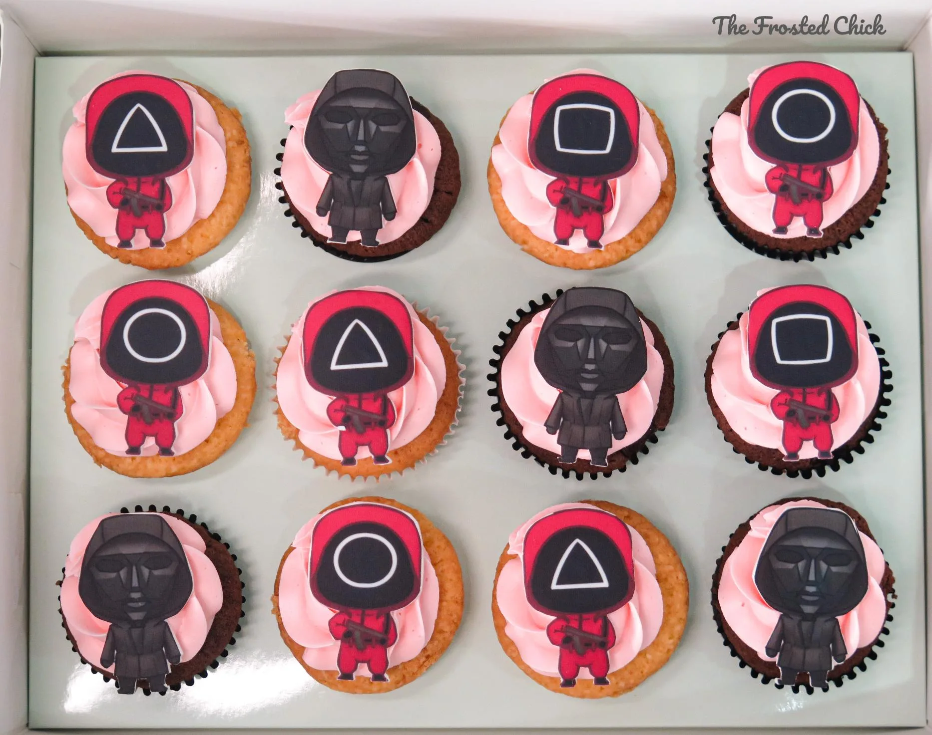 Squid Game Cupcakes