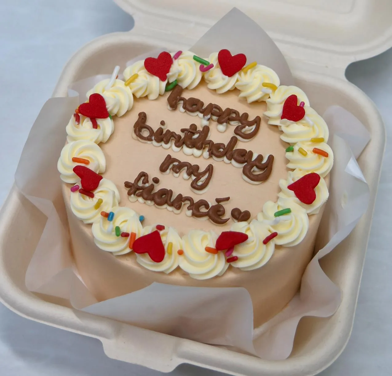 Vintage Sundae Hearts Bento Cake