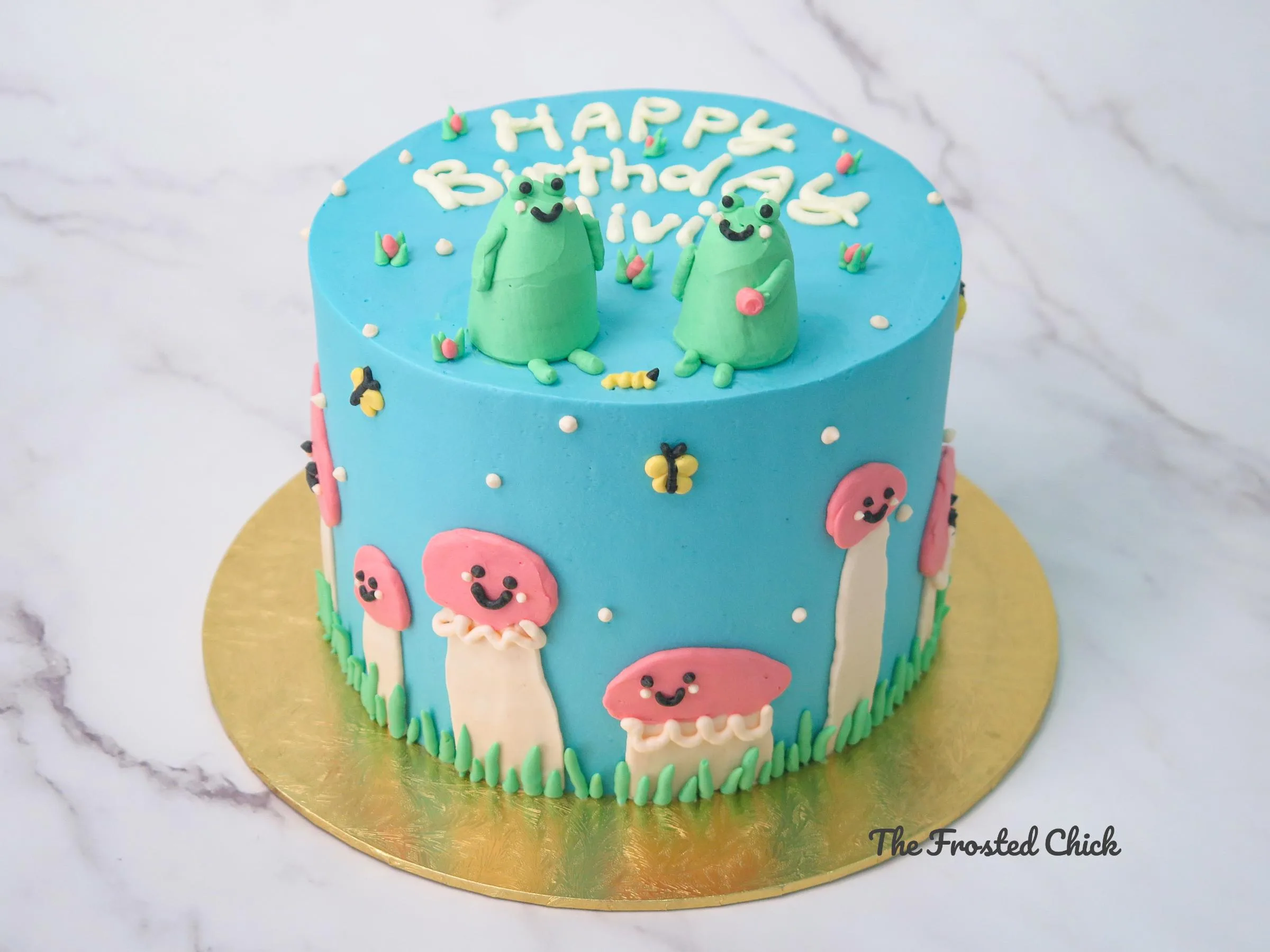 Whimsical Frog Cake