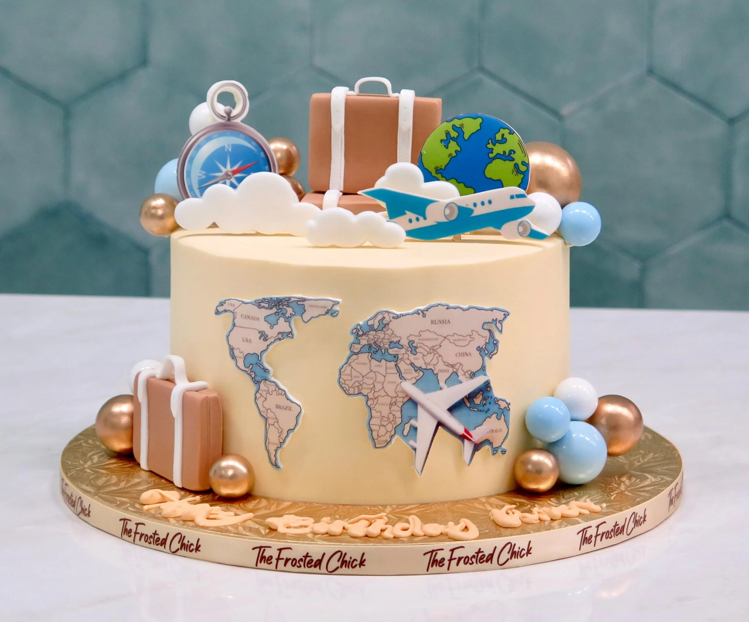 Bon Voyage Travel Cake