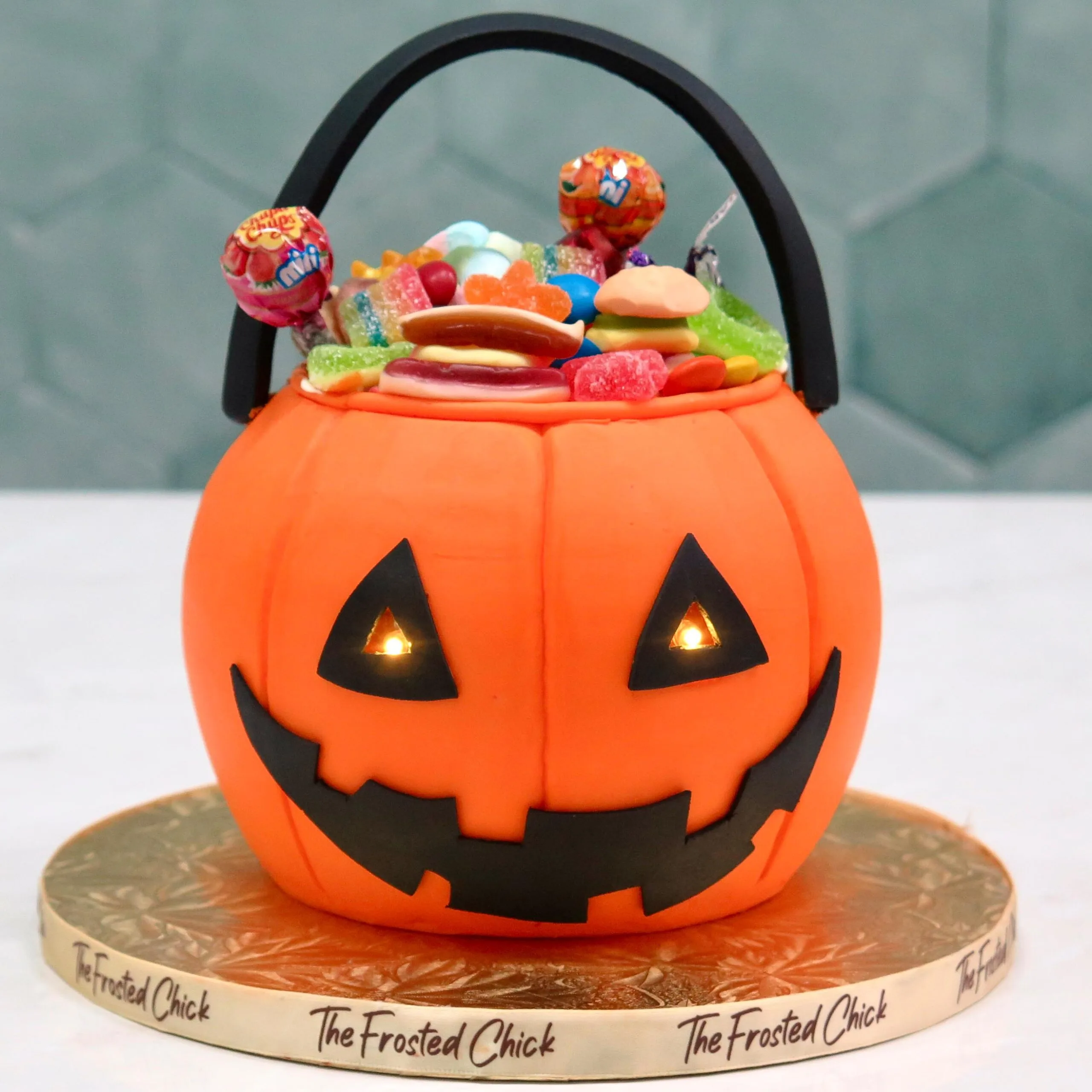 Halloween Trick Or Treat Bucket Cake
