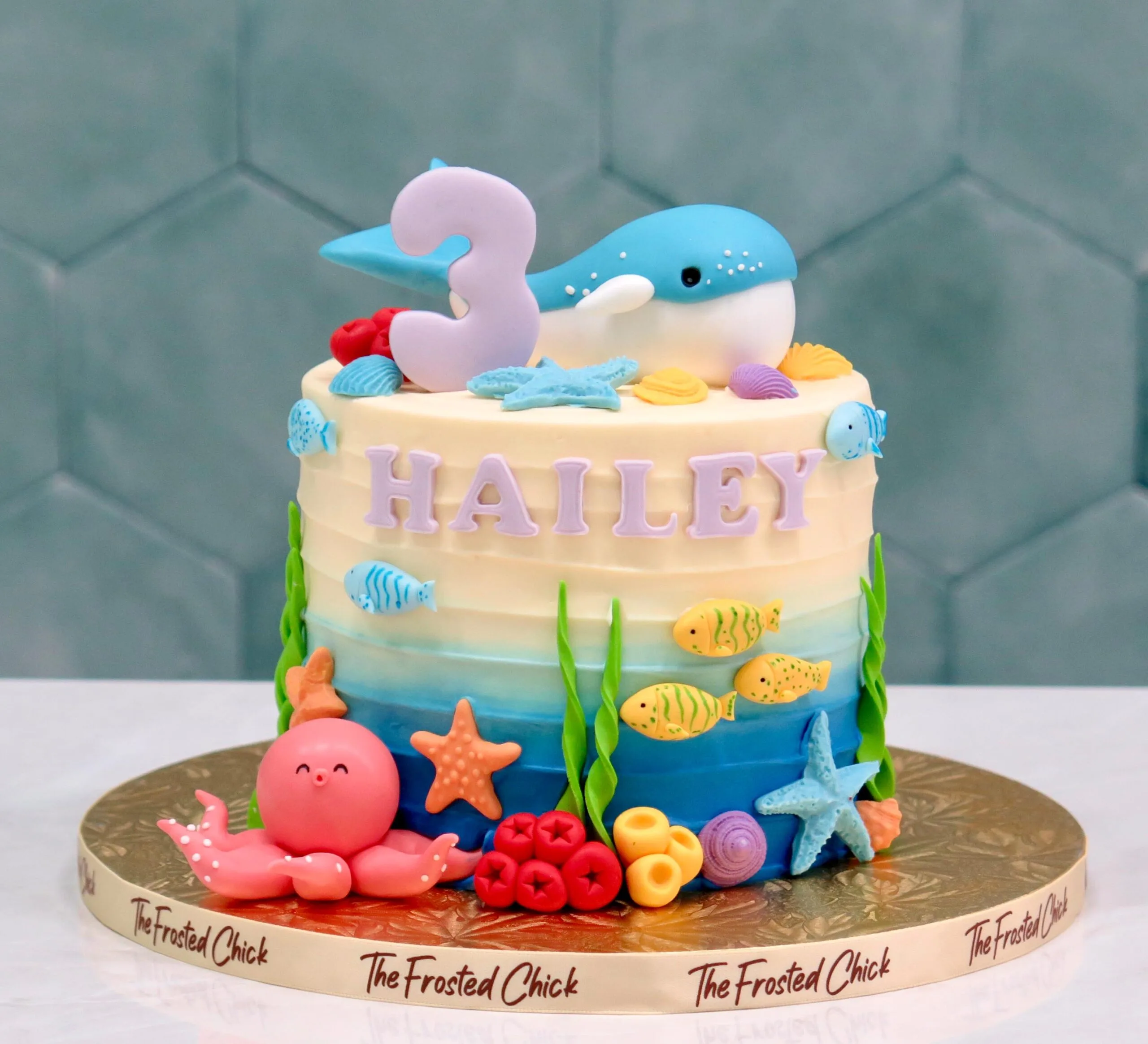 Cute Sea Creatures Cake