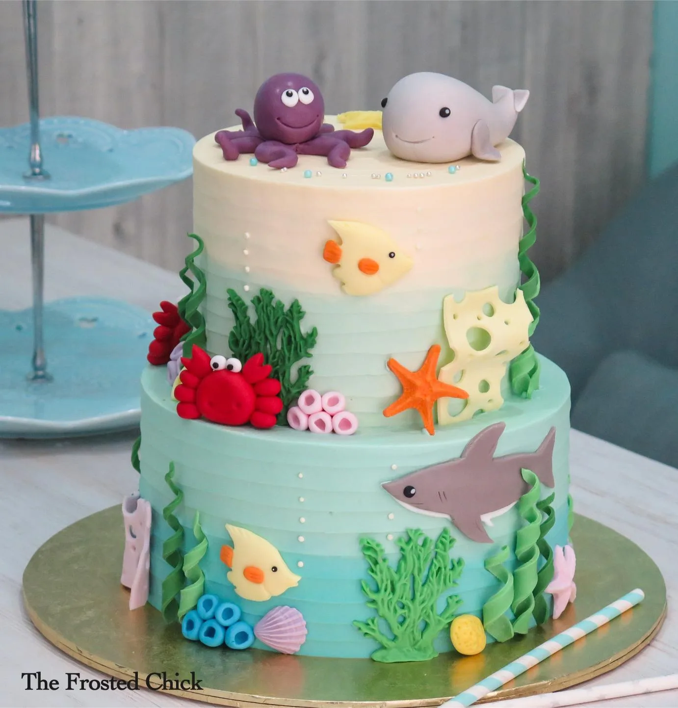 Underwater Sea Creatures Cake